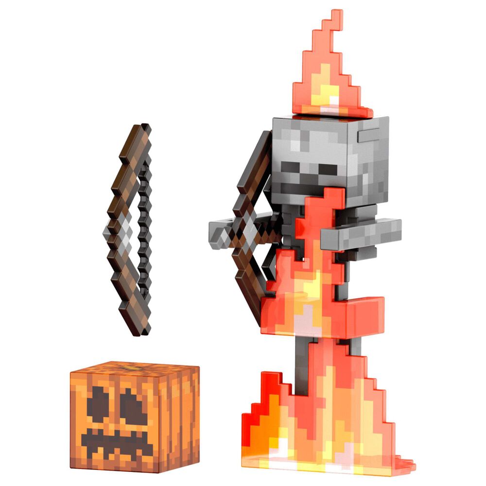 Mattel Minecraft Diamond Level Skeleton Action Figure, , large