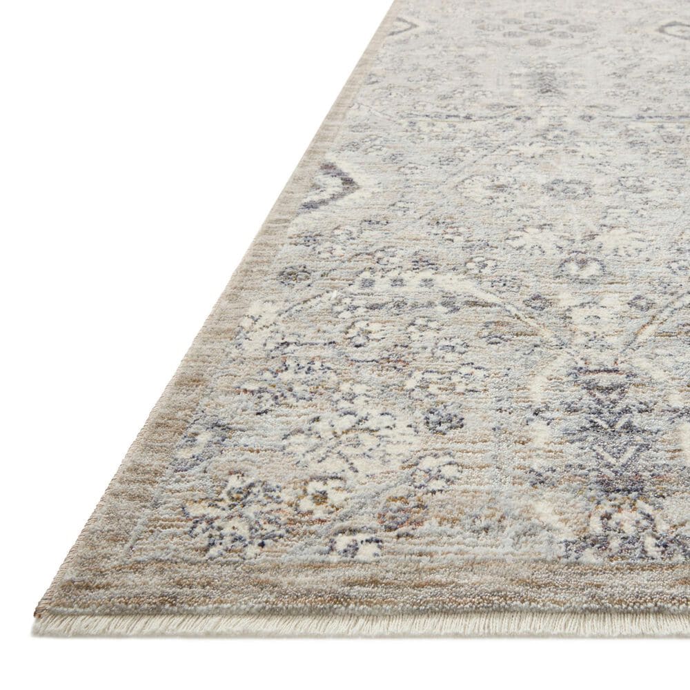 Amber Lewis x Loloi Zuma 5&#39;3&quot; x 8&#39; Silver/Sky Area Rug, , large