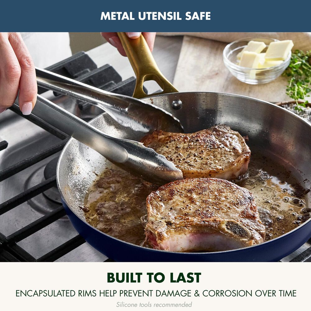 Green Pan Reserve Pro 2-Piece Uncoated Frypan Set in Twilight, , large