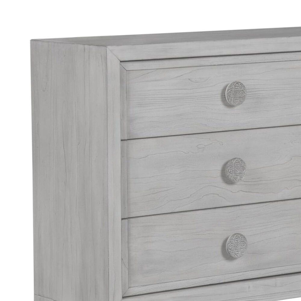 Urban Home Boho Chic Dresser and Mirror in Washed White, , large