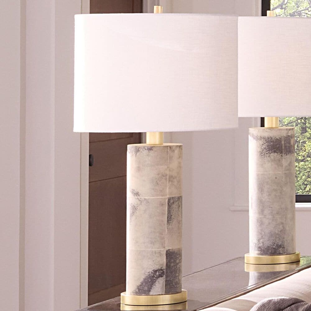 Jamie Young Sterling Vellum Table Lamp in Grey, , large