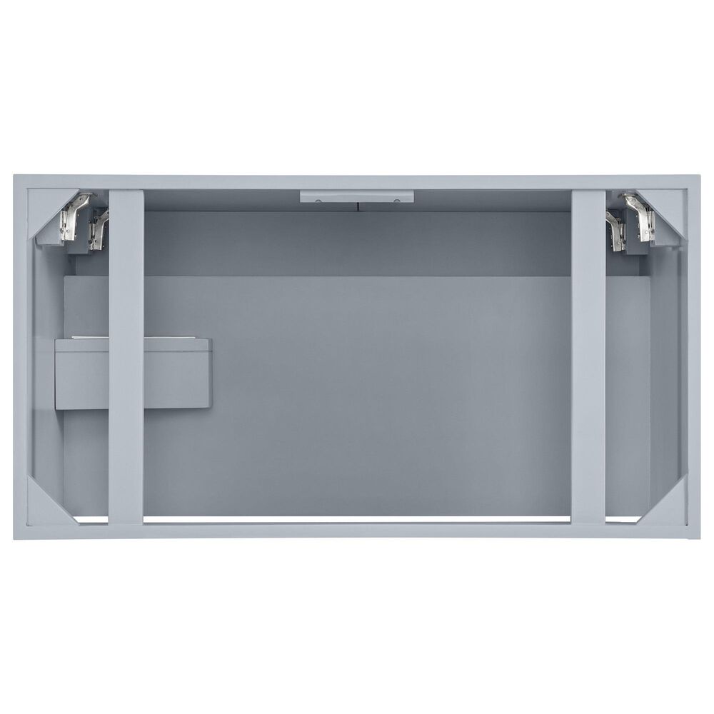 37B Kinsale 36" Single Bathroom Vanity Cabinet in Soft Blue with White Composite Stone Top and Backsplash, , large