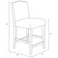 Skyline Furniture Counter Stool in Indian Blockprint Grey, , large