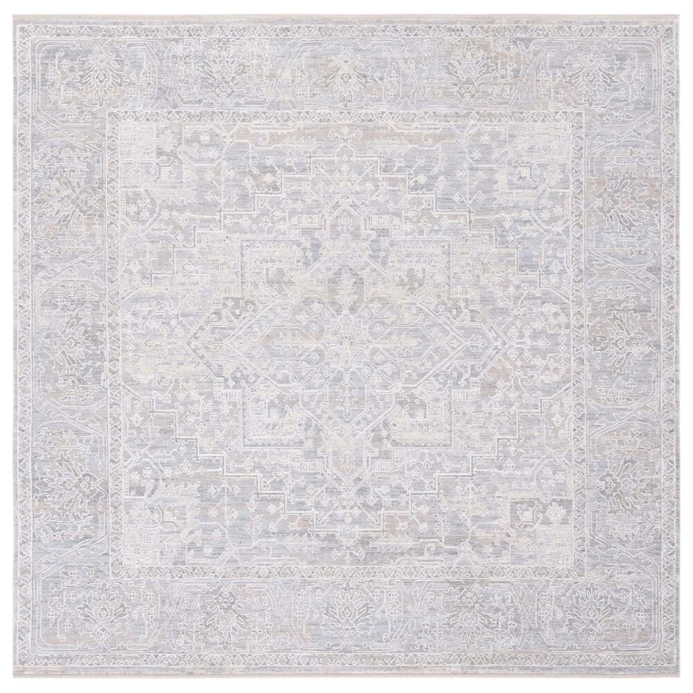 Safavieh Marmara 6"7" Square Beige, Grey and Blue Area Rug, , large