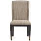Nicolette Home Ryker Host Upholstered Side Chair with Aged Brass Accents, , large