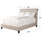 Simeon Collection Cameron King Upholstered Bed in Downy, , large