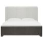 Nicolette Home Anderson Park Dark King Upholstered Bed with Two Nightstands in Moose Trail and Frontier Brown, , large