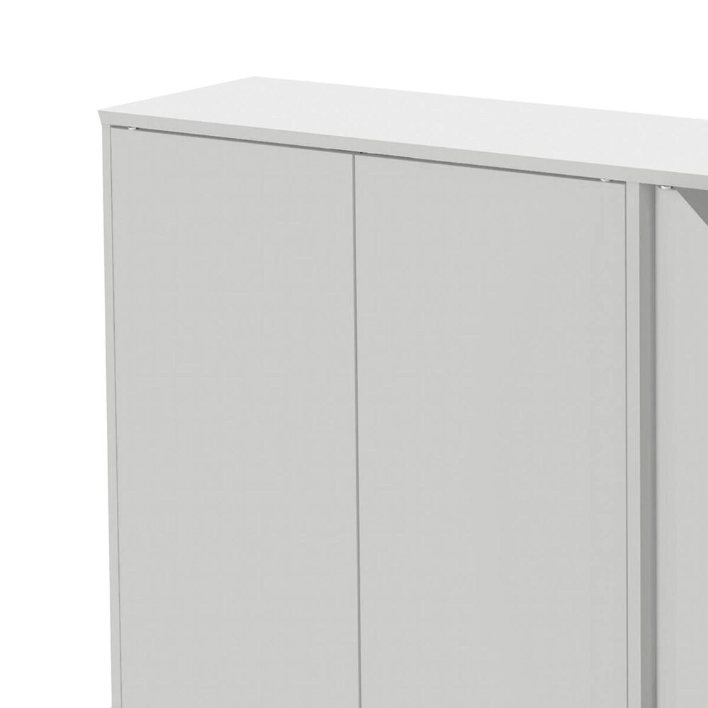Bestar Small Space Krom 60" Storage Unit in White Nebraska Furniture Mart