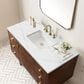 James Martin Vanities Amberly 48" Single Bathroom Vanity in Walnut with 3 cm Ethereal Noctis Quartz Top and Rectangular Sink, , large