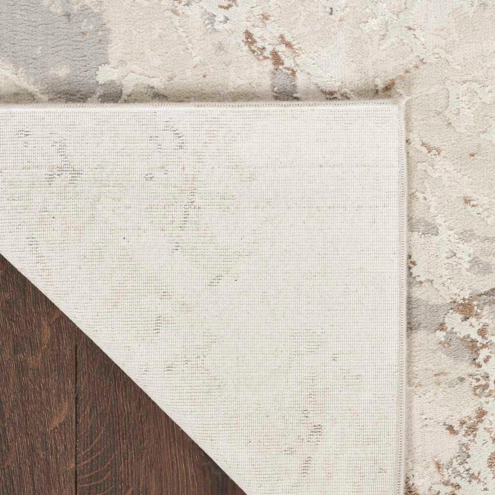 Nourison Desire Cream and Grey 9&#39; x 12&#39; Area Rug, , large