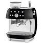 Smeg Espresso Manual Coffee Machine with Grinder in Black, , large