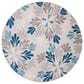 Safavieh Cabana CBN800F 8" Round Grey and Blue Indoor/Outdoor Area Performance Rug, , large