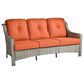 HOMLUX Outdoor Wicker Conversation Sofa in Coarse Orange, , large