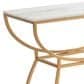 Stylecraft Lamps Inc Loren Console Table in Gold and White, , large