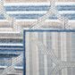 Safavieh Cabana CBN333M 2"2" x 11" Blue and Grey Indoor/Outdoor Performance Runner, , large