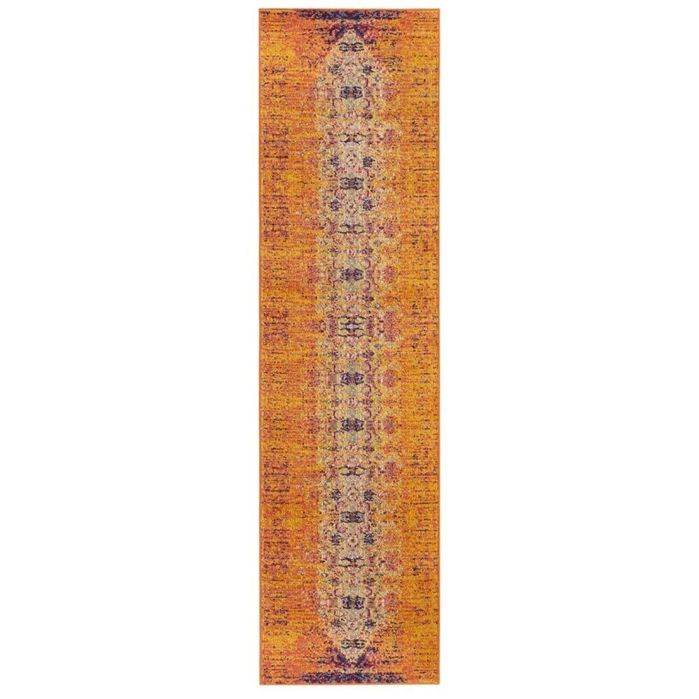 Safavieh Monaco MNC209H-210 2"2" x 10" Orange/Multi Runner, , large