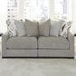 Ashley Aslan Court 2-Piece Symmetrical Sectional Loveseat in Flax, , large