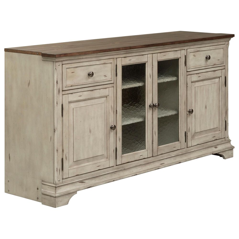 Belle Furnishings Morgan Creek 68&quot;  TV Console in White, , large