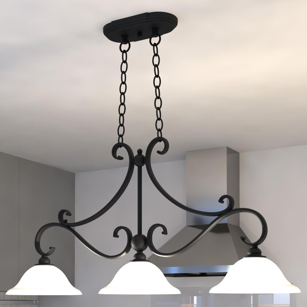 Vaxcel Monrovia 3-Light Linear Chandelier in Oil Rubbed Bronze, , large