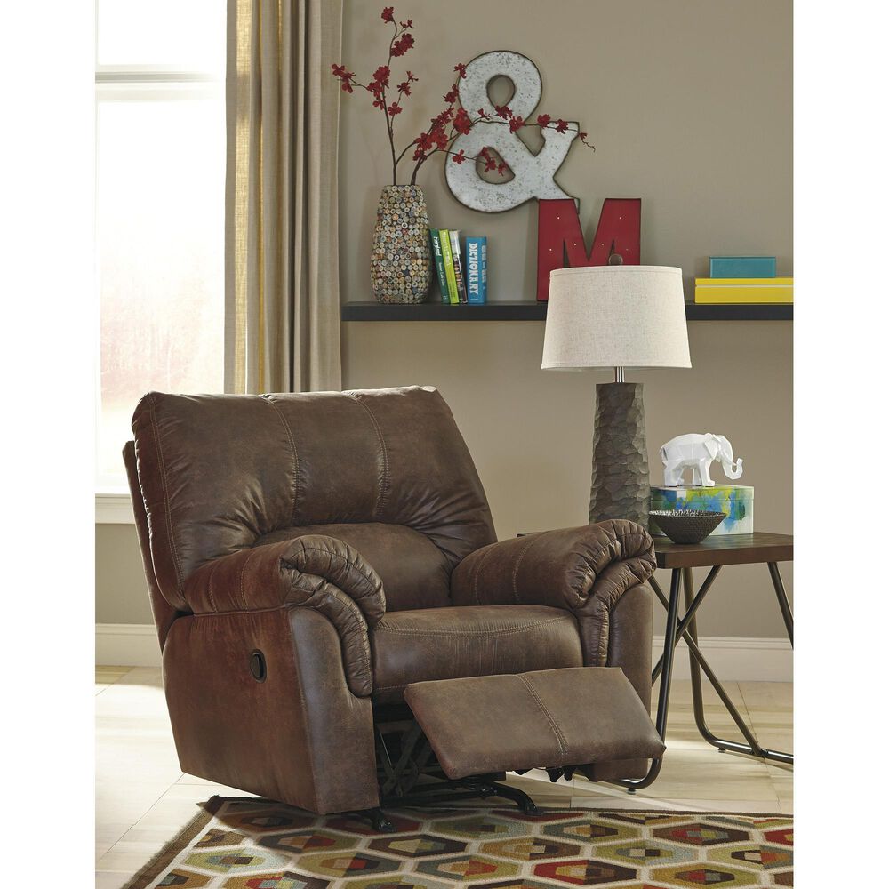 Ashley Bladen Rocker Recliner in Coffee, , large