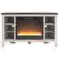 Ashley Dorrinson 48" Corner TV Stand in Antiqued White and Gray, , large