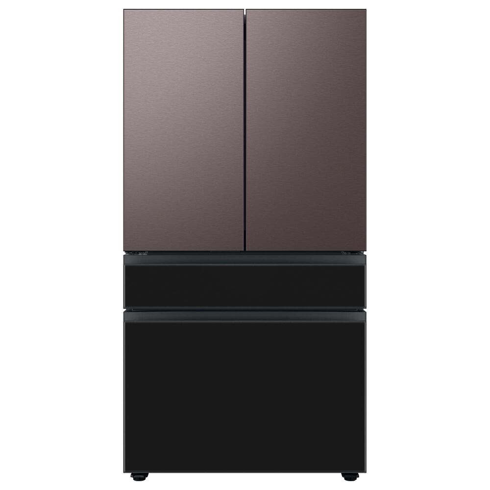 Samsung Bespoke Bespoke 4-Door French Door Refrigerator Middle Panel in Charcoal Glass, , large