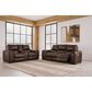 Ashley Alessandro Power Reclining Console Loveseat in Walnut, , large