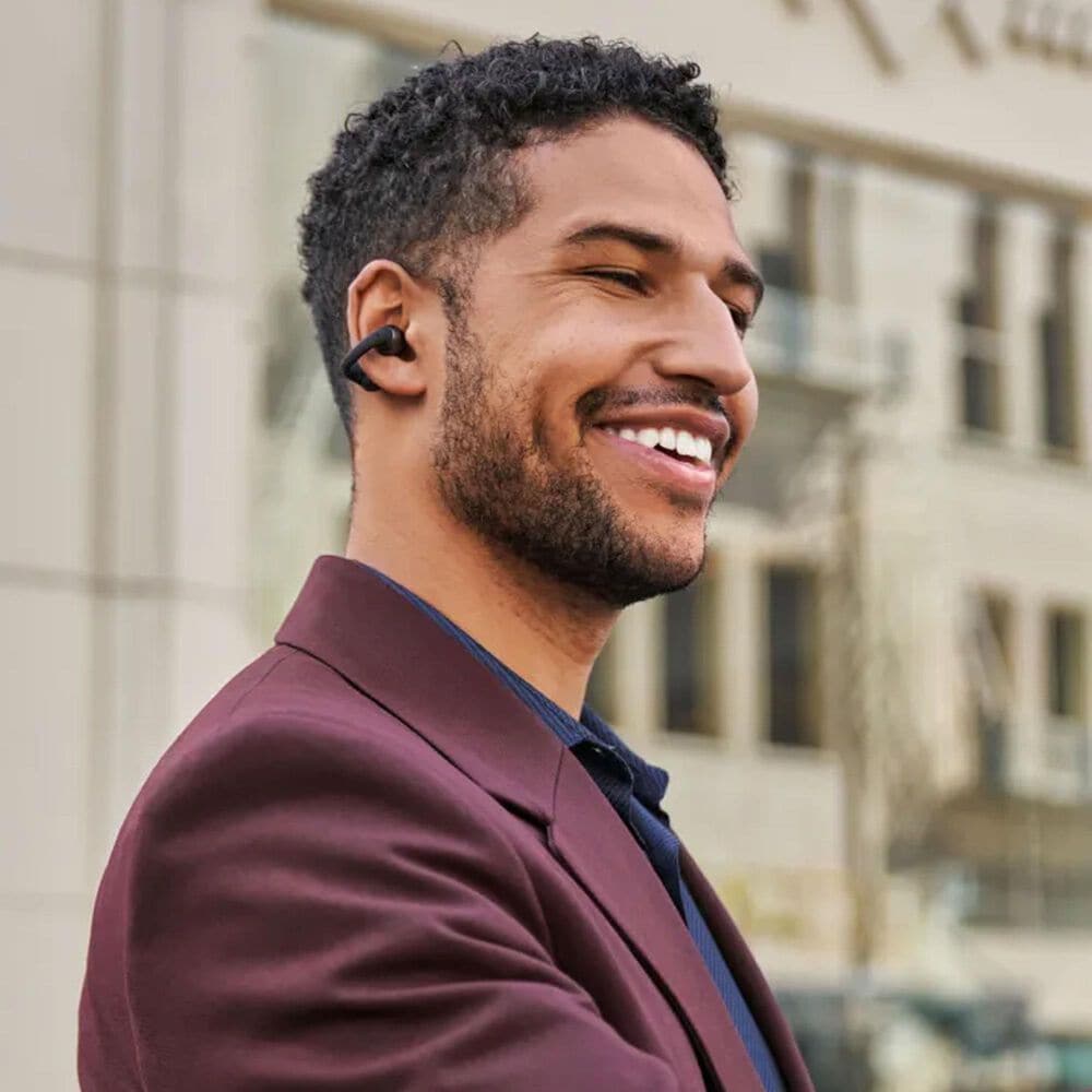 Shokz OpenDots One Open-Ear Clip-On True Wireless Earbuds in Black, , large