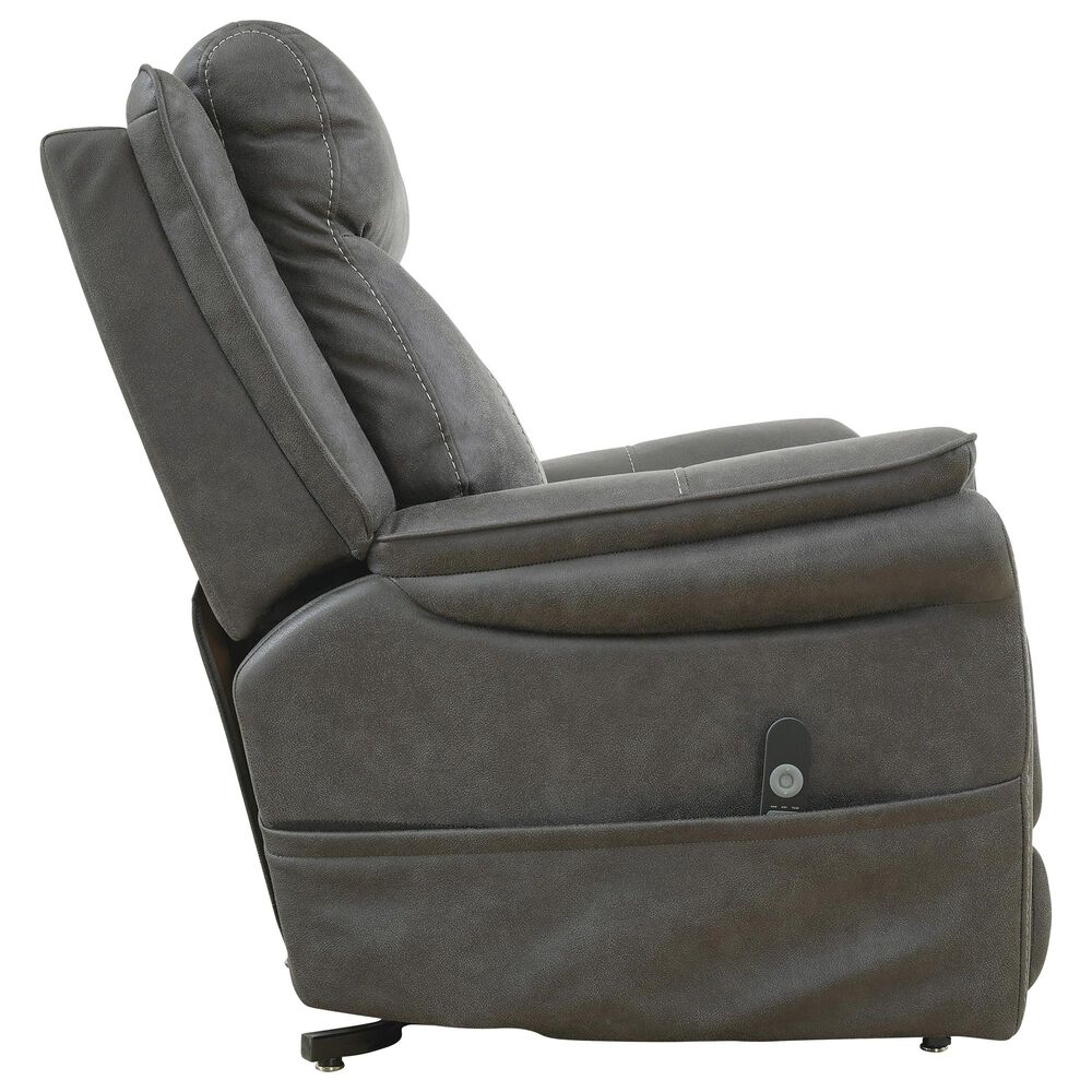 Signature Design by Ashley Lorreze Power Lift Recliner with Heat and Massage in Steel, , large