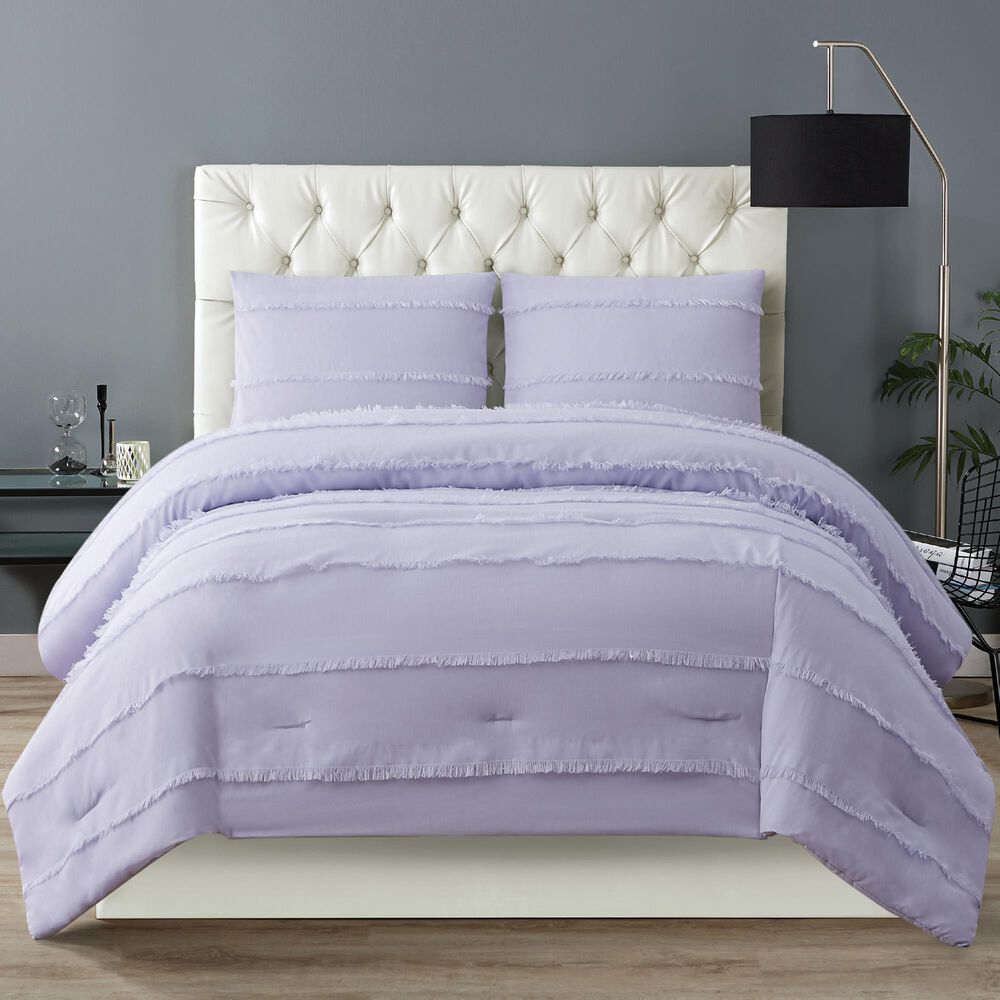 Pem America Kristen 3-Piece Full/Queen Comforter Set in Lavender, , large