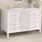 James Martin Vanities Myrrin 48" Vanity in Bright White with 3cm Arctic Fall Solid Surface Top, , large