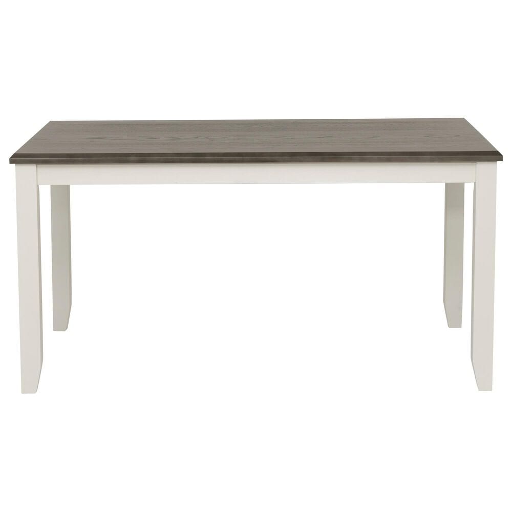 Linon Home Decor Jane Dining Table in Vanilla White and Grey - Table Only, , large