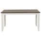 Linon Home Decor Jane Dining Table in Vanilla White and Grey - Table Only, , large