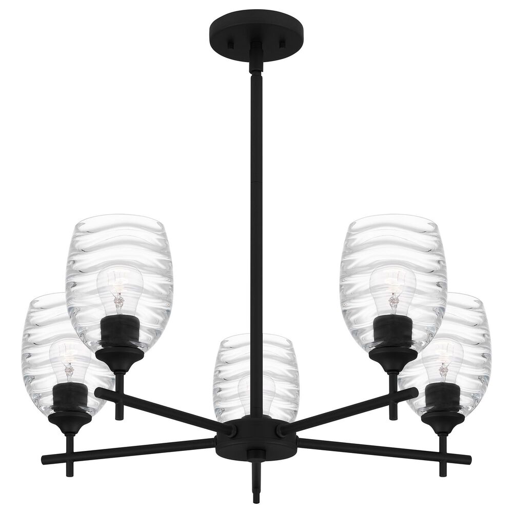 Quoizel Lucy 5-Light Chandelier in Matte Black, , large