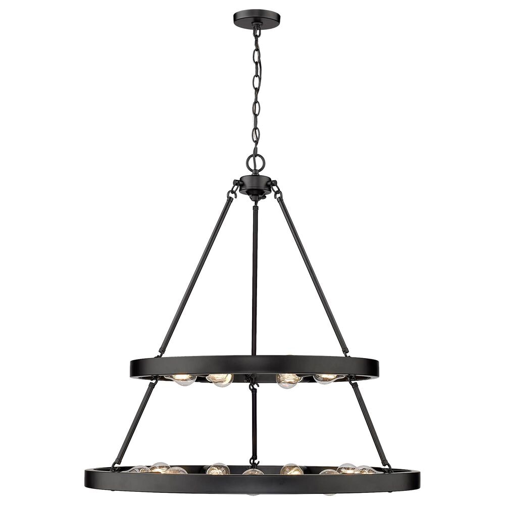 Golden Lighting Castile 15-Light Chandelier in Matte Black, , large