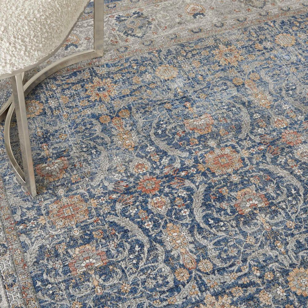 Nourison Starry Nights STN08 5&#39; x 7&#39; Light Blue Area Rug, , large