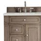 James Martin Vanities Bristol 30" Single Bathroom Vanity in Whitewashed Walnut with 3 cm Lime Delight Quartz Top and Rectangular Sink, , large