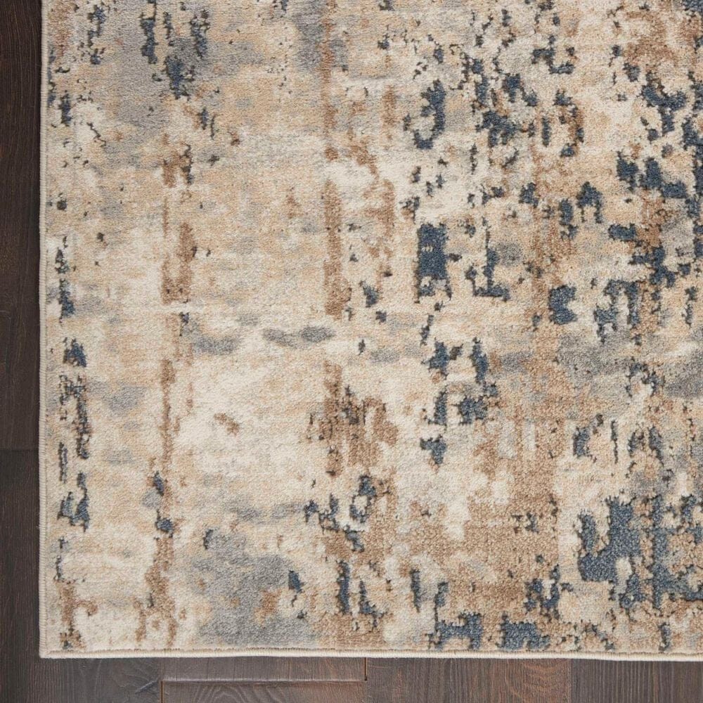 Nourison Quarry QUA01 3&#39;9&quot; x 5&#39;9&quot; Beige and Grey Area Rug, , large