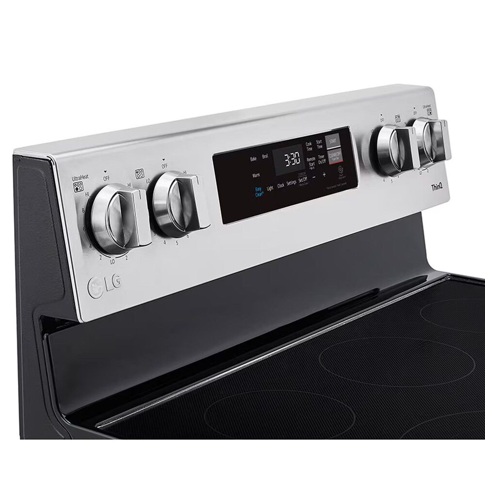 LG 6.3 cu ft. Smart Wi-Fi Enabled Electric Range with EasyClean in Stainless Steel, , large
