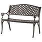 Hearth and Haven Spencer Patio Cast Bench in Copper, , large