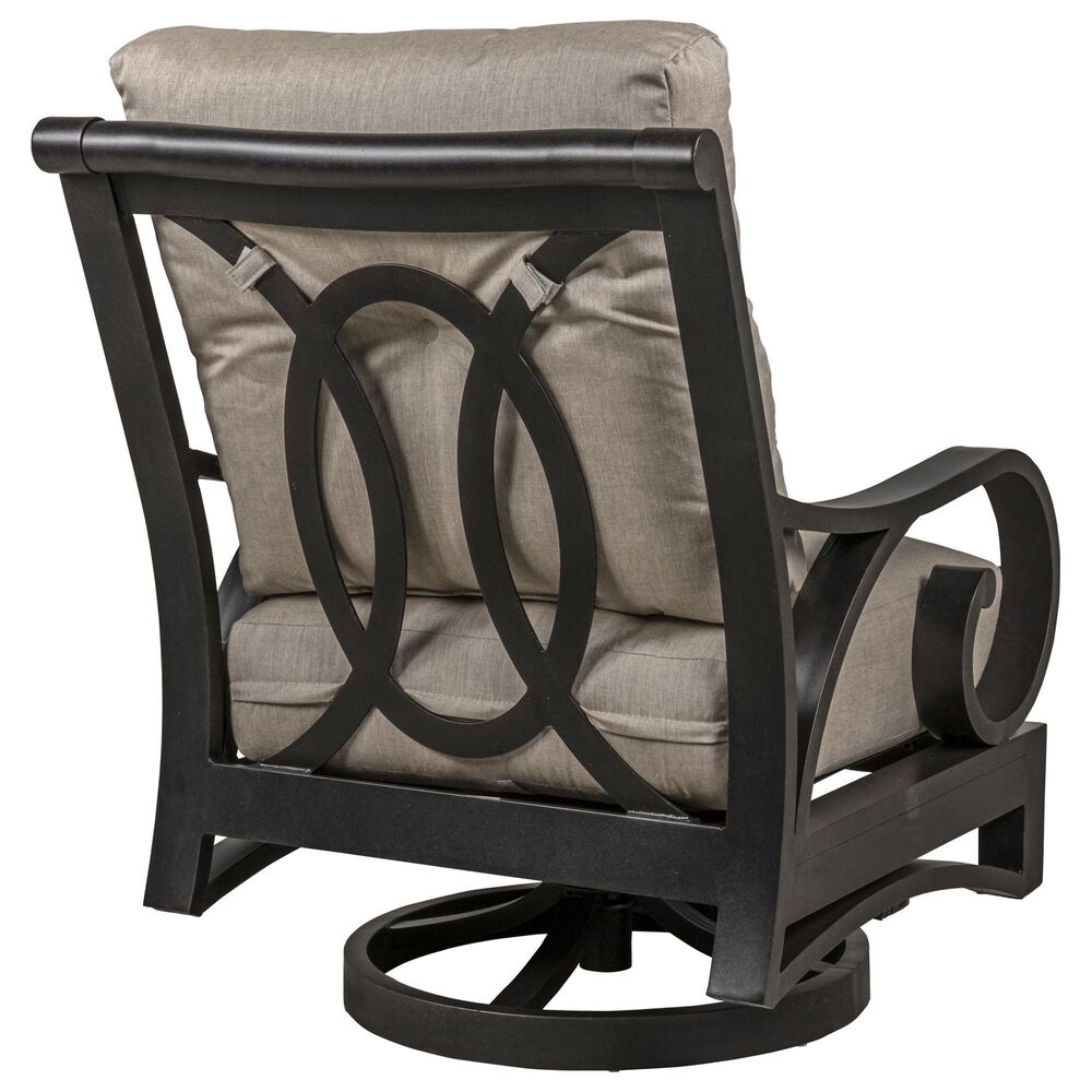Crown Garden Emerald Swivel Club Rocker in Aged Rust, , large