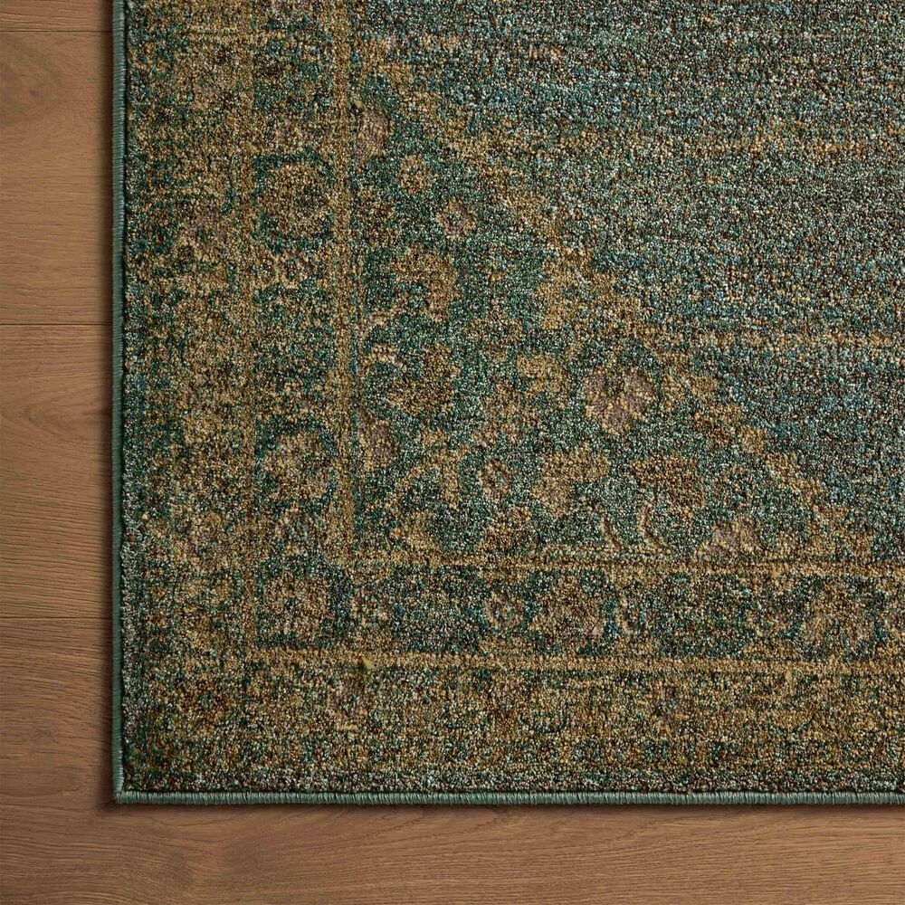 Magnolia Home Mona Aqua and Wheat 8&#39;10&quot; x 12&#39; Area Rug, , large