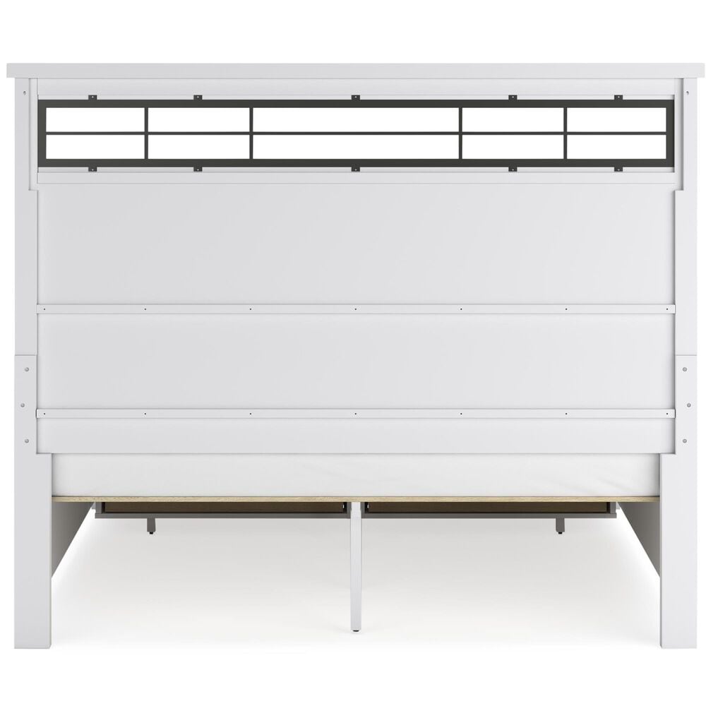 Ashley Ashbryn King Storage Bed in White and Natural, , large