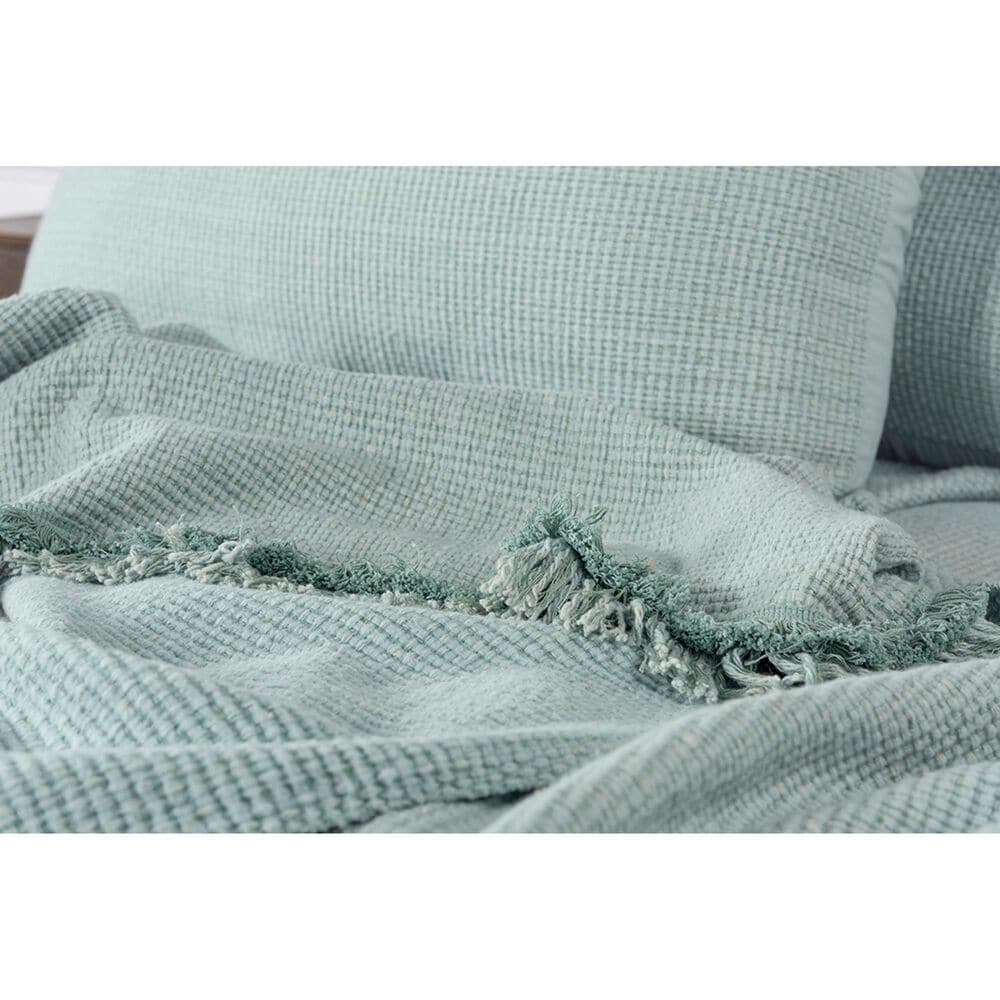 Rizzy Home Donny Osmond 3-Piece Twin Wedding Blanket in Teal, , large