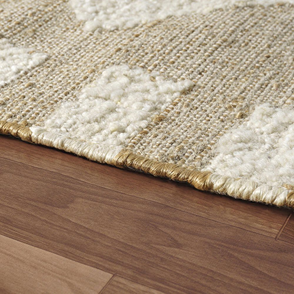 L&amp;R Resources Geoblend Beige and Natural 9' x 12' Area Rug, , large