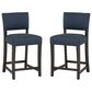 Linon Home Decor Koda Counter Stool in Rich Brown (Set of 2), , large