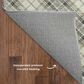 Dalyn Rug Company Soft Essentials Plaid Putty 8" Round Indoor/Outdoor Area Rug, , large