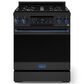 Thor Kitchen Gordon Ramsay 4.55 Cu. Ft. 30" Professional Natural Gas Range with Navy Blue Handle Kit in Black, , large