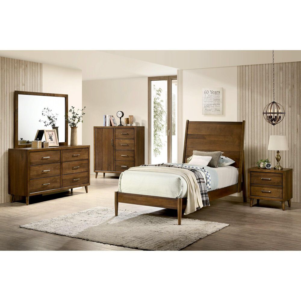 Mayberry Hill Malibu 2-Drawer Nightstand in Walnut, , large