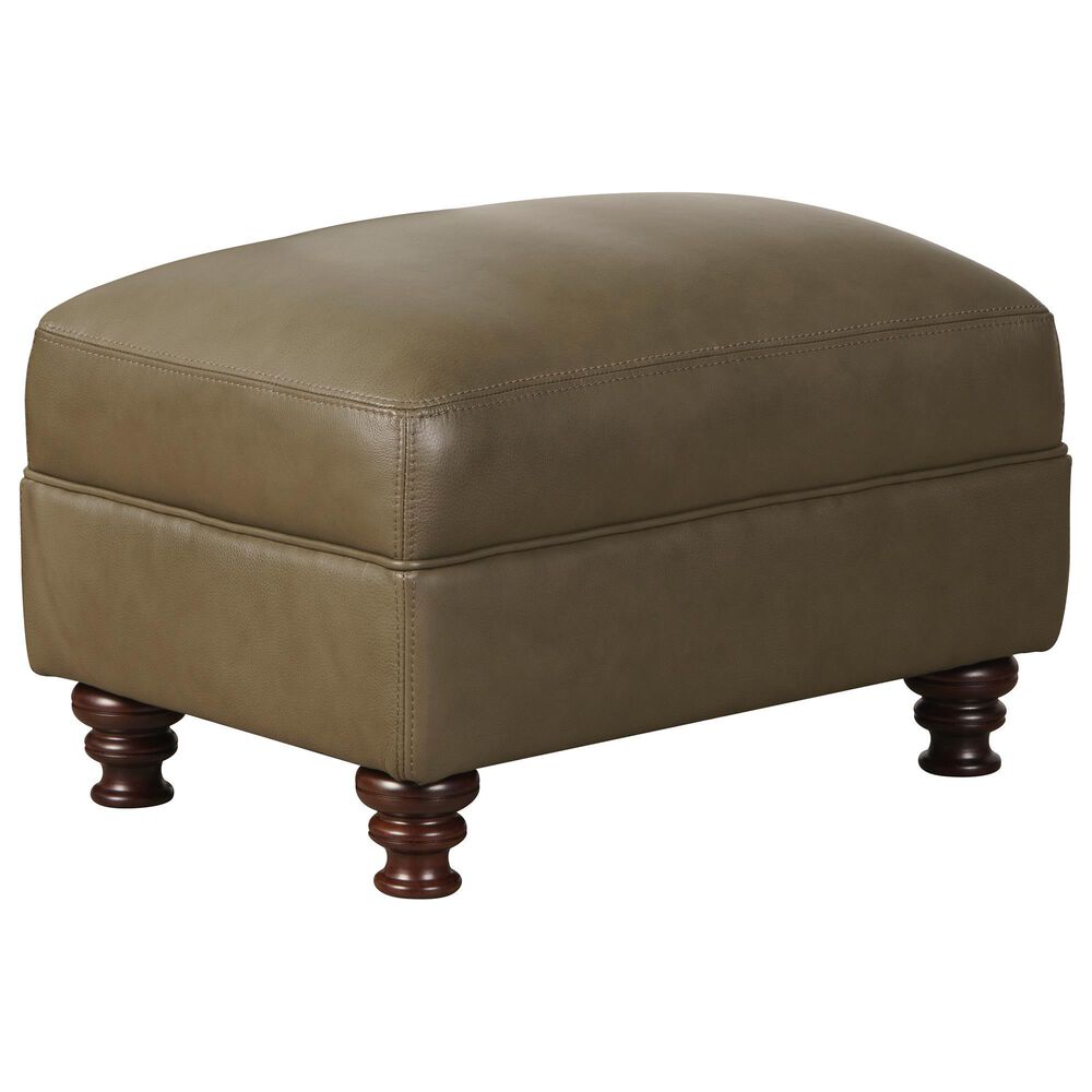 Simon Li Leather Ottoman in Triomphe Mushroom, , large